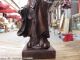9 Chinese Pure Red Bronze Standing Great Philosopher Founder Taoism Laozi Statue Other photo 4