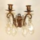 Antique French Gilded Bronze Sconces With Beveled Crystals Chandeliers, Fixtures, Sconces photo 7
