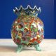 Vtg Japanese Imari Hand Painted Pot Belly Ruffle Tripod Vase Antique Arita Meiji Vases photo 1