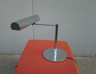 1970 ' S Modern Chrome Desk Lamp By Tsao Designs Inc photo