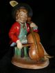 Pair Antique Porcelain Musicians Figurines Wales Made In Japan Horn Cello Player Figurines photo 1