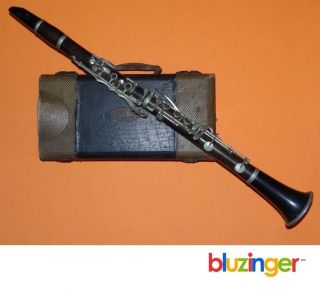 Unusual Old Hoosier Clarinet Pedler Wood Winds Elkhart Ind. photo