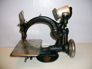 Antique Wilcox Willcox Gibbs Sewing Machine Works 1894 photo