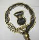 Antique Brass Hearth Toasting Fork W/ Scottish Thistle Design Metalware photo 2
