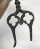 Antique Brass Hearth Toasting Fork W/ Scottish Thistle Design Metalware photo 3