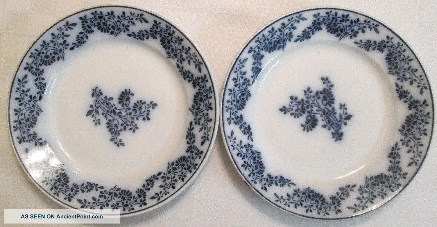 Antique Blue Plates 8 
