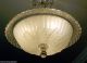 505 Vintage 40s Ceiling Light Lamp Fixture Glass Chandelier Re - Wired Chandeliers, Fixtures, Sconces photo 3