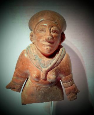 Pre Coumbian Ecuador Female Fragment Large Jamacoaque Authentic Pottery Lg 6 