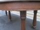 54679 Antique Round Oak Dining Table With 6 Leafs 1900-1950 photo 7