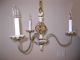 French Country Chandelier W 2 Sconces Chic Shabby Italian Tole Capodimonte Light Chandeliers, Fixtures, Sconces photo 3