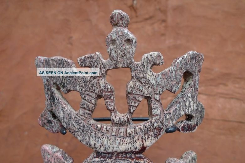 Antique Tanimbar Ornament Bone Headdress Hairpin Tribal Hair Fastener Comb Asia Other photo