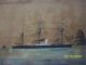 Antique C18th Century Maritime Painting 