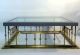 Late Mid - Century Large Brass,  Wood And Glass Coffee Table Mid-Century Modernism photo 2