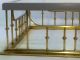 Late Mid - Century Large Brass,  Wood And Glass Coffee Table Mid-Century Modernism photo 5