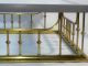 Late Mid - Century Large Brass,  Wood And Glass Coffee Table Mid-Century Modernism photo 6