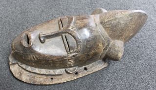 Rare - Very Old - Black Punu Mask (gabon) - From My Private Collection photo
