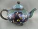 Antique Oriental Cloisonne Enamel Mini - Teapot With Phoenix And Butterflies Teapots photo 1