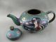 Antique Oriental Cloisonne Enamel Mini - Teapot With Phoenix And Butterflies Teapots photo 2