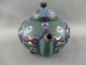 Antique Oriental Cloisonne Enamel Mini - Teapot With Phoenix And Butterflies Teapots photo 7