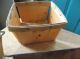 5 Vintage Quart Berry Box Containers 4 Wood,  1 Cardboard W/advertising Repurpose Primitives photo 3