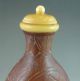 Antique Chinese Old Gourd Carved Snuff Bottle Snuff Bottles photo 3