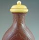 Antique Chinese Old Gourd Carved Snuff Bottle Snuff Bottles photo 6
