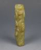 Chinese Old Jade Carved Dragon Phoenix Le Zi Size :3.  0 X 1.  0 X 0.  8 Inch 62 G Other photo 5
