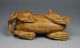 Chinese Green Sandalwood Wood Carved Pair Pi Xiu Size :5.  0 X 2.  0 X 3.  0 Inch 424g Other photo 6