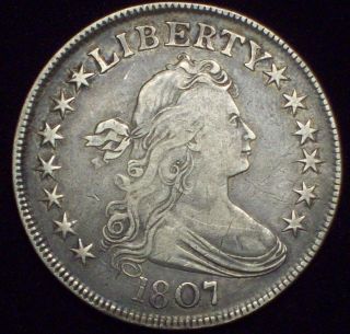 1807 Draped Bust Half Dollar Silver O - 110a Variety Rare Authentic Us Coin photo