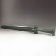 Hand - Carved Chinese Natural Green Hetian Jade Statue - Sword Other photo 1