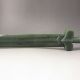 Hand - Carved Chinese Natural Green Hetian Jade Statue - Sword Other photo 3