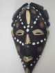 Africa Nigerian Wooden Mask With Kobo Coins,  Bronze And Cowrie Shells New Price Masks photo 1
