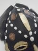 Africa Nigerian Wooden Mask With Kobo Coins,  Bronze And Cowrie Shells New Price Masks photo 2
