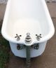 Antique,  Vintage Cast Iron Wolff Porcelain Tub Made In Usa On 7 - 7 - 1899 Plumbing photo 1