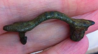 Anglo Saxon.  Bronze Equal - Armed Brooch. photo