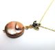 Rose Cut Diamond And Pearl Gold Plated Antique Look Jewelry Necklace Pendant Islamic photo 2