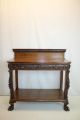 American Console Server Dump Waiter Buffet Sideborad Table With Full Drawer 19th 1800-1899 photo 2