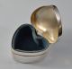 Sterling Silver Heart Shaped Hinged Jewelry Box Thomae Company No Monogram Boxes photo 1