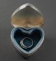 Sterling Silver Heart Shaped Hinged Jewelry Box Thomae Company No Monogram Boxes photo 3
