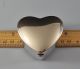 Sterling Silver Heart Shaped Hinged Jewelry Box Thomae Company No Monogram Boxes photo 7