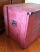 Antique Painted Stenciled Wood Advertising Crate Chest Box Salisbury Nc 1910 ' S Primitives photo 5