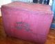 Antique Painted Stenciled Wood Advertising Crate Chest Box Salisbury Nc 1910 ' S Primitives photo 8
