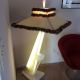 Vintage Moss Lucite 1954 Floor Lamps With Shades Pair Mid-Century Modernism photo 2