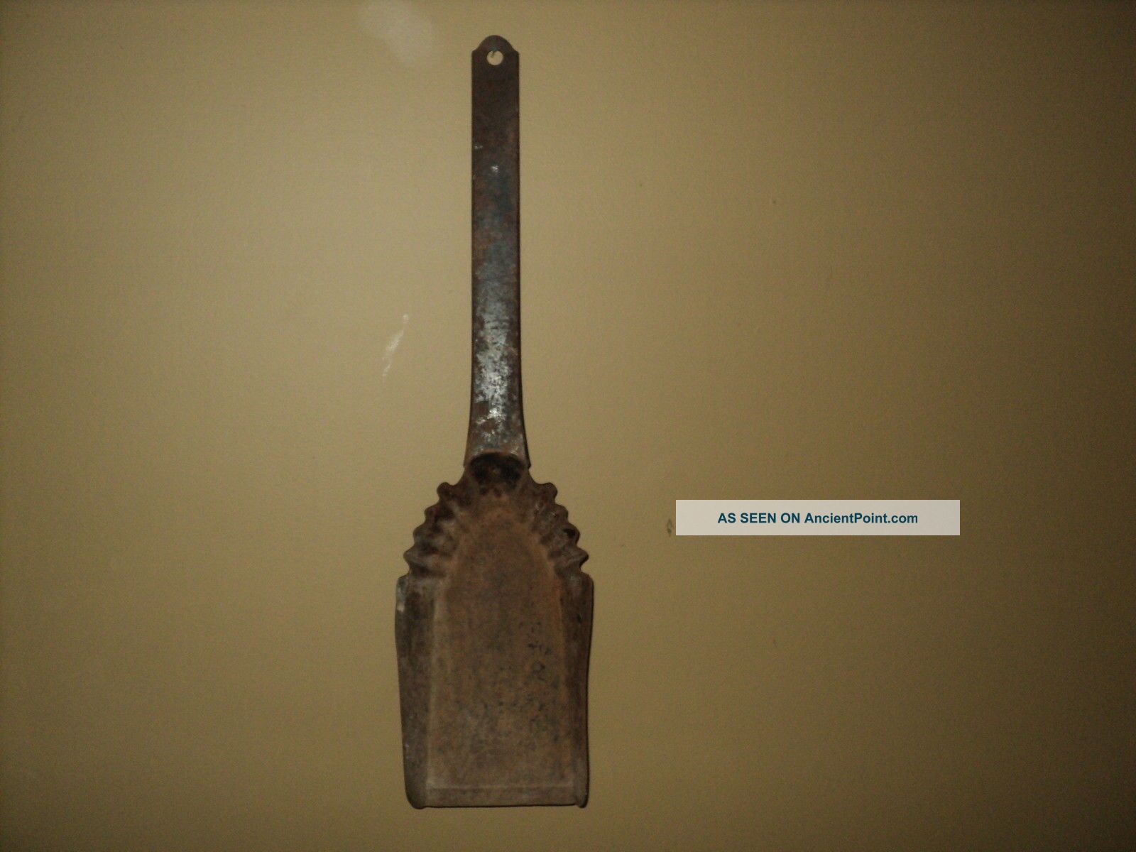 Antique Coal Shovel Ash Scoop Stove Fireplace Tool Primitive Rusty Decor 21 