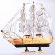 11.  8” Wooden Handcrafted Model Ship Beach Home Nautical Decor Sailboat C Marine Model Ships photo 2