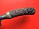 Antique Hunting Knife.  Deer Antler Handle.  17th Century Ad.  Found In Holland. Other photo 2
