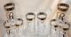 8 Dorothy Thorpe Midcentury Cocktail Highball Glasses Tumbler Monogram Initial R Mid-Century Modernism photo 5