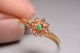 Post Medieval Gold,  Sapphire & Emerald Cluster Finger Ring - 17th Century Other photo 2