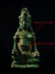 Ancient Thai Siam Kubera Statue Sculpture Hindu Deity Buddha Lord Of Wealth Amulets photo 2