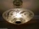 396 Vintage 30s 40s Ceiling Light Lamp Fixture Chandelier Re - Wired Cabbage Rose Chandeliers, Fixtures, Sconces photo 9